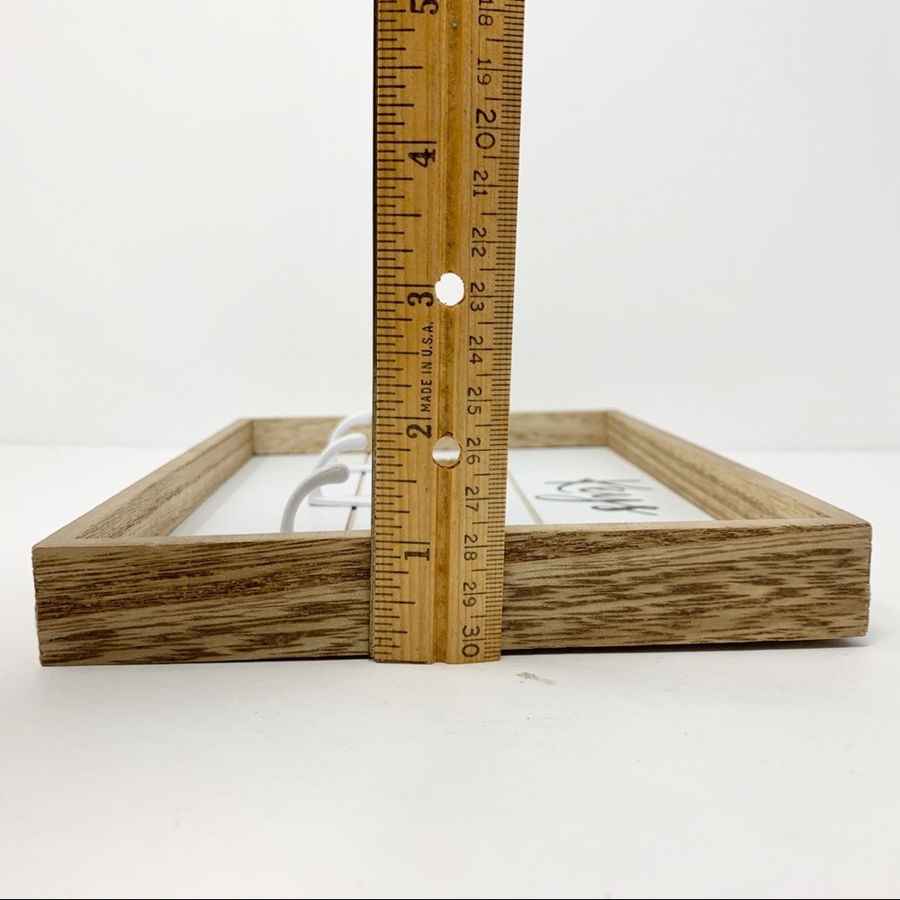 Crafty wooden shadow box key holder / rack / hooks - Picture 7 of 7